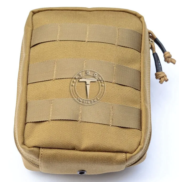 TTGTACTICAL Molle тактическая компактная хозяйственная сумка сумки водостойкая EDC тактическая Травма Комплект Сумка Molle совместима - Цвет: TAN