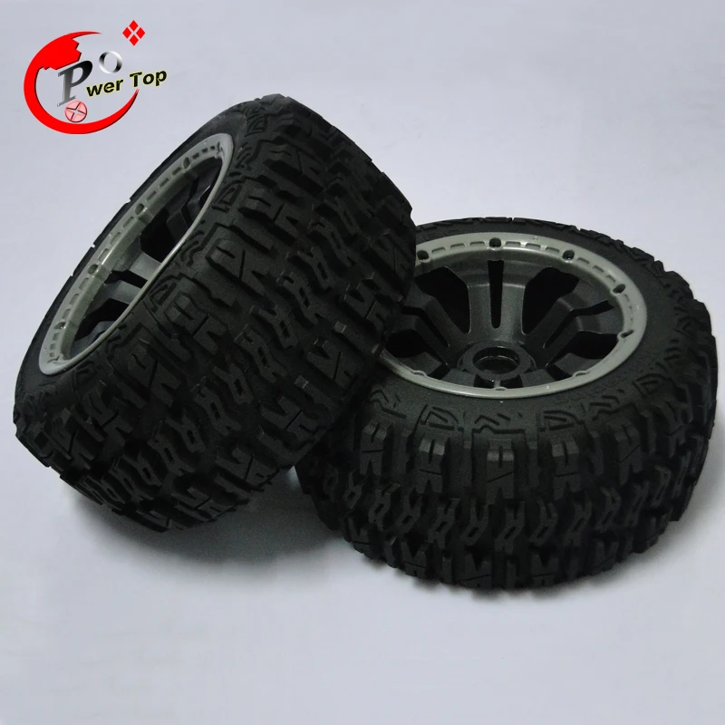 King Motor Baja T1000 Pioneer rear tire completed set with poision rim for HPI BAJA 5T