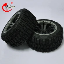 King Motor Baja T1000 Pioneer rear tire completed set with poision rim for HPI BAJA 5T 5SC Parts Rovan