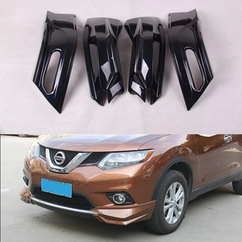

ABS Rear bumper lip splitter flap cupwings For Nissan X-Trail 2014 2015 2016 For Nissan X-Trail splitter