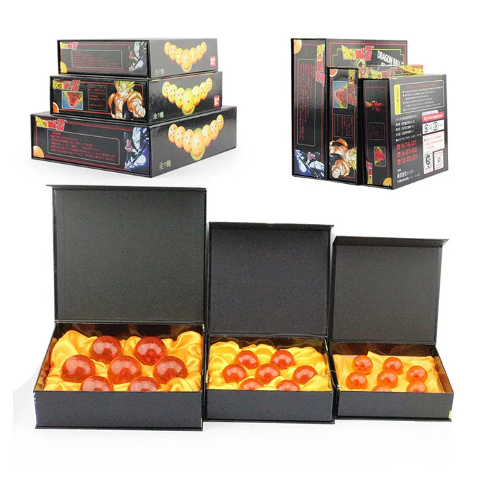 DragonBall Super big 3.5cm 4.5cm 5.7cm 7 Stars Crystal Ball PVC Action Figure Toy High Qutaily 7pcs/set | Игрушки и хобби