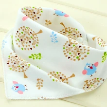 Детские нагрудники высокого качества, двухслойные хлопковые нагрудники с изображением героев мультфильмов, бандана для малышей, нагрудники, слюнявчики