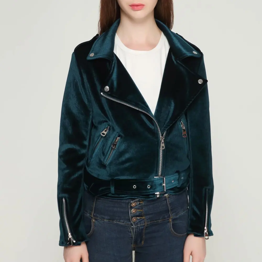 

2019 New Women Velvet Coat Jacket Winter Warm Zipper Pockets Long Sleeve Overcoat Female Basic Outerwear Puffer Jacket Padded