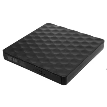 

Ulra-slim USB 3.0 External CD DVD-RW Drive Rom Rewriter Burner Writer 5Gbps Date Transfer 14.8x14.2x1.8cm for Laptop Desktops