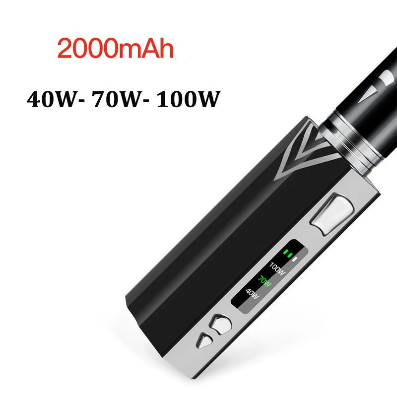 Оригинальный 100 Вт Vape Kit 2000 мАч Bulit in аккумулятор с светодиодный экраном огромный