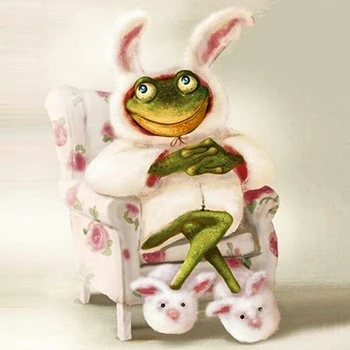 

5D DIY Full Square/round Diamond Painting Rabbit frog Embroidery Cross Stitch Rhinestone Mosaic Home Decor