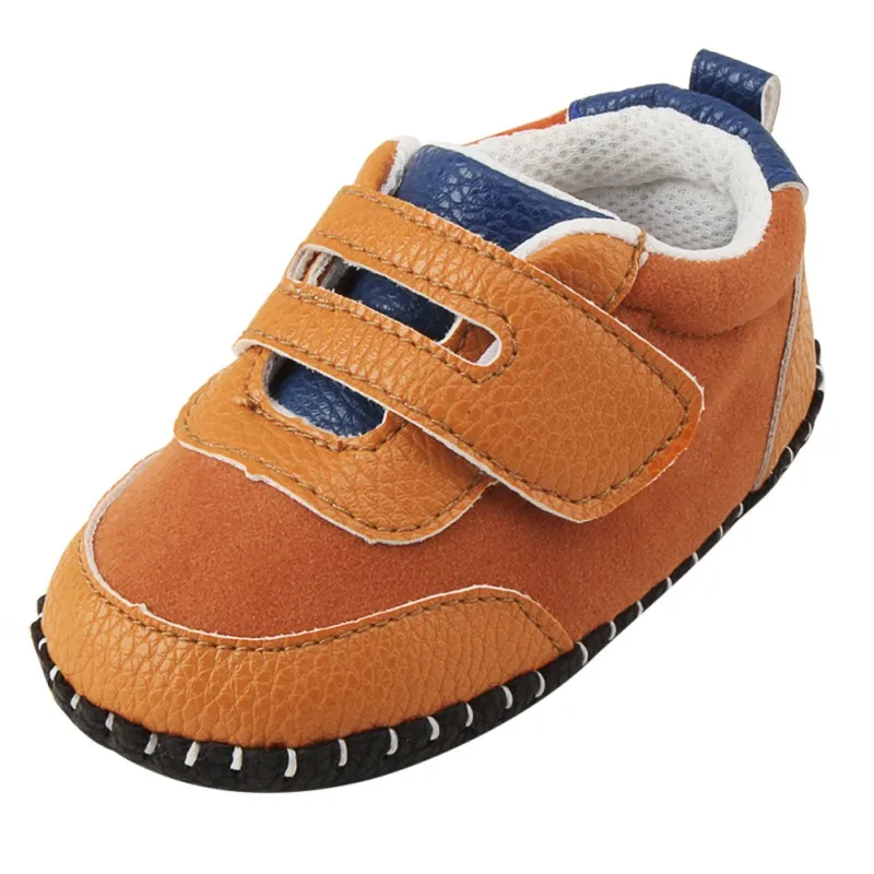 Весенняя и Осенняя повседневная обувь для мальчиков и девочек Малыш Впервые ходунки обувь для 0-18 месяцев PU