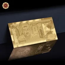 Позолоченная банкнота Mongolia 10000 Montu Сделано в Китае для подарка