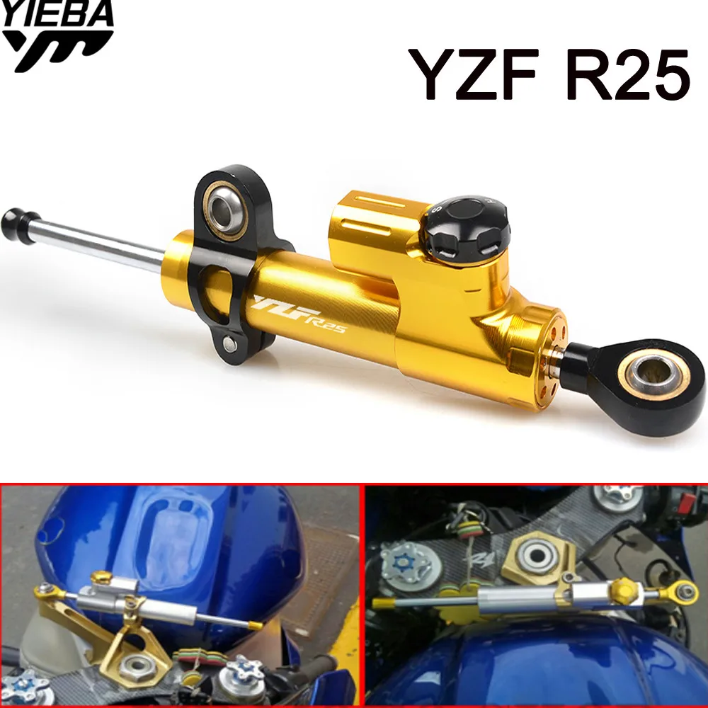 

YZF R25 Universal Motorcycle Damper Steering Stabilize Safety Control For Yamaha YZF R25 2015 2016 2017 MT-03 MT10 MT07 09
