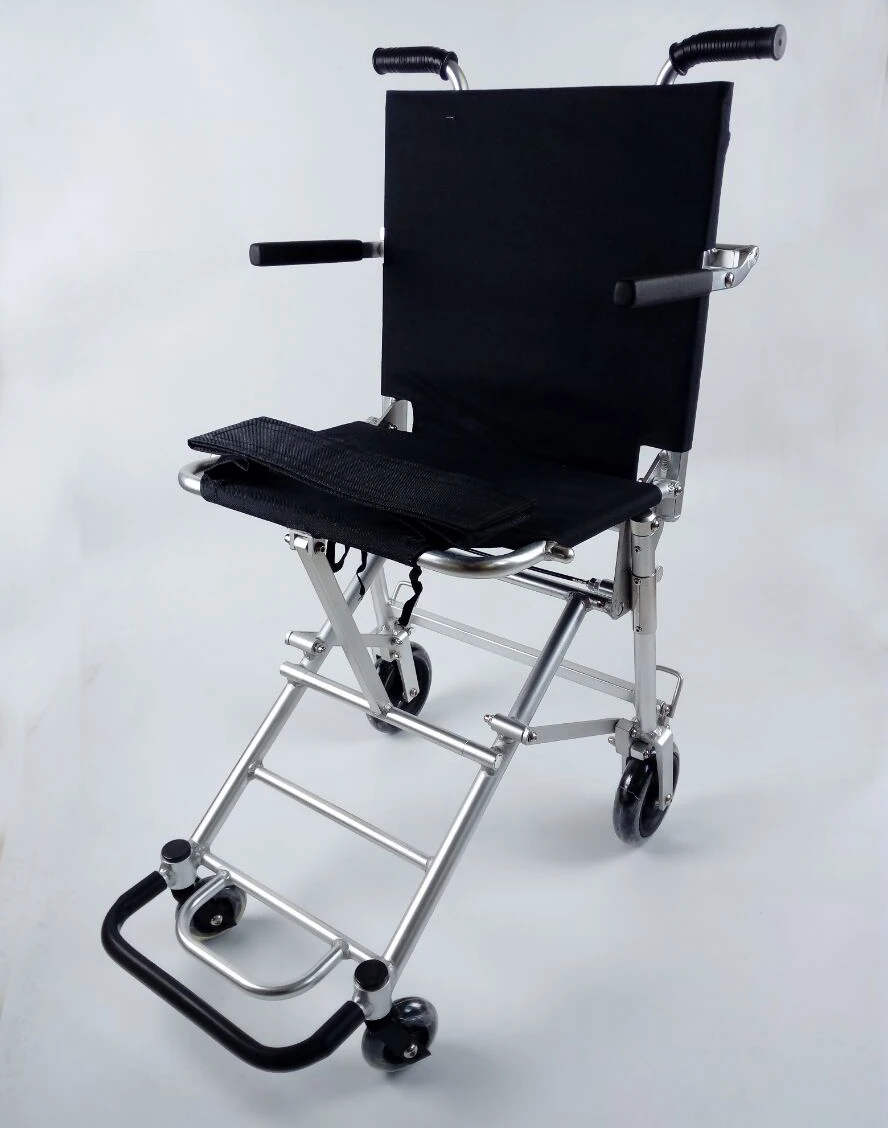 

Life-time Warranty Frame Ultra Lightweight Folding Portable Wheelchair for Airport and Travelling Use JS88