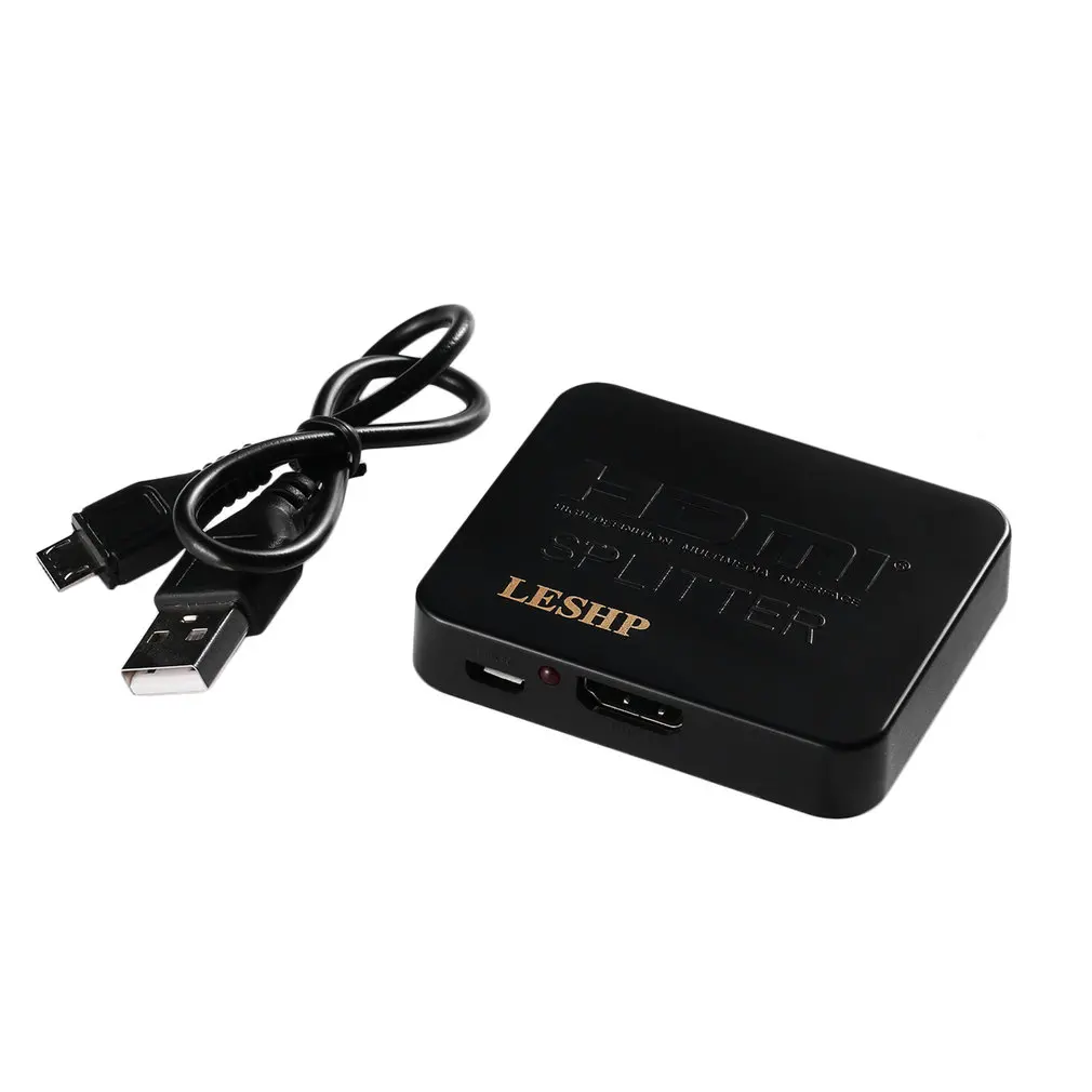 

4K HDMI Splitter Full HD 1080p Video HDMI Switch Switcher 1X2 Split 1 in 2 Out Amplifier Dual Display For HDTV DVD PS3 Xbox