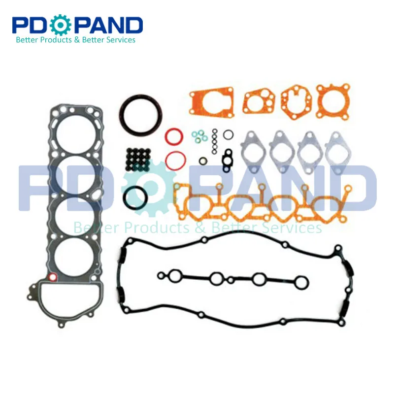 

KA24 KA24DE Engine Full Set Overhaul Rebuilding Gasket Kit 10101-VJ027 for Nissan D22/Frontier/Xterra 2.4L 2389cc