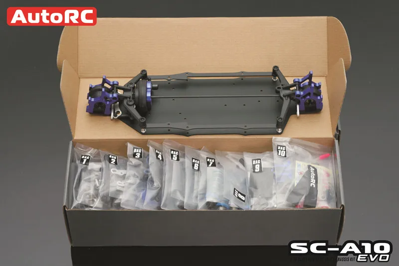 Авто SC-A10 V2 EVO короткие-track frame 50% комплект 1/10 4WD внедорожный пульт дистанционного управления электрический трек рама RCcar rc гоночные автомобили