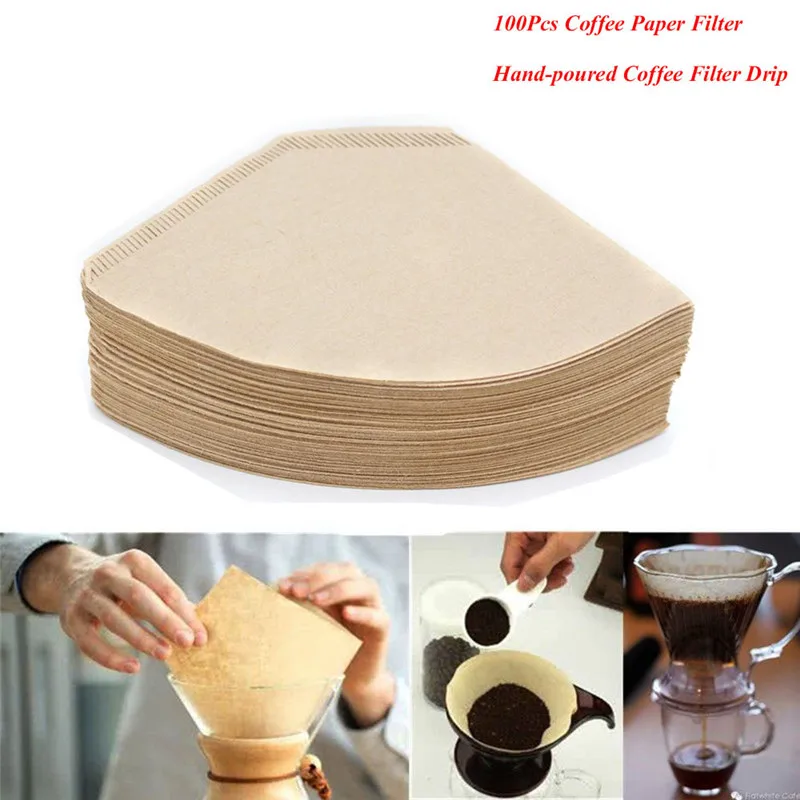 100Pcs Eco Friendly Coffee Filter Papers Original Hand Drip Paper