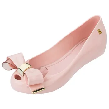 

Melissa Ultragirl Sweet 2019 Women Bow Flat Sandals Brand Melissa Shoes For Women Jelly Sandals Female Beach Jelly Shoes
