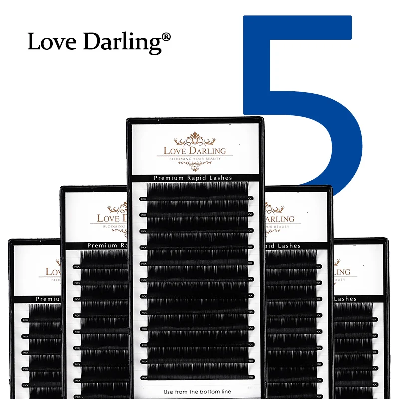 

Love Darling 5cases/lot Bloom Eyelash Automatic Flowering Lashes Easy Fan Lash Extension Self-making Fans all size Mink Eyelas