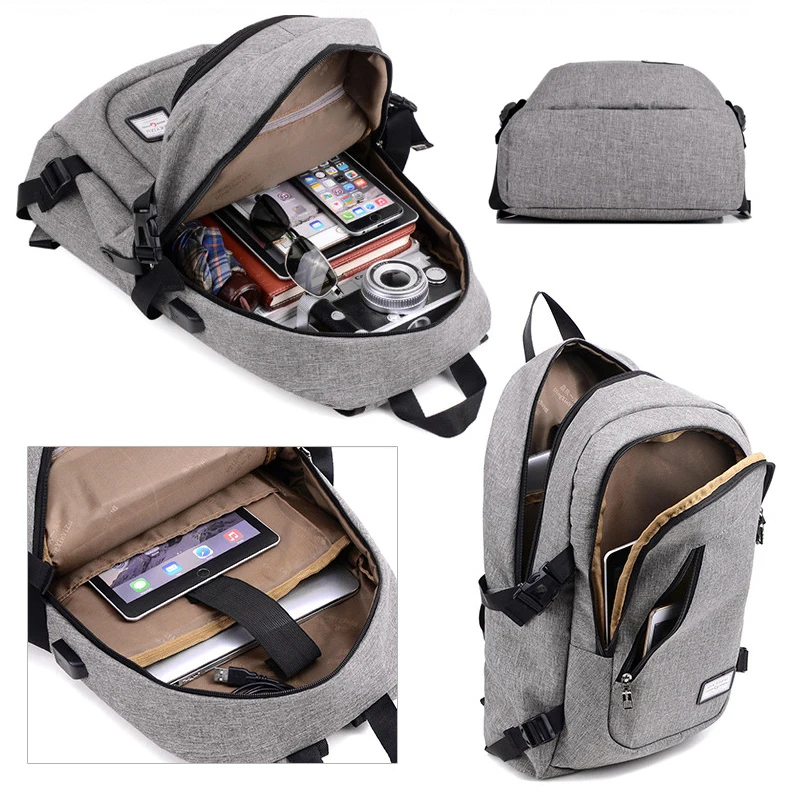 Moda caliente multifunción USB cargador hombres 15 pulgadas portátil viaje mochilas para adolescentes Mochila masculino ocio mochilas escolares Moda caliente multifunción USB cargador hombres 15 pulgadas portátil viaje mochilas para adolescentes Mochila masculino ocio mochilas escolares