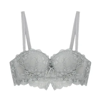 

Sexy 4 Color Choose Underwear Comfort Sexy Seamless Bra Lace Side Thick Section Adjustable Bra Ladies Lace No Steel Ring Bra