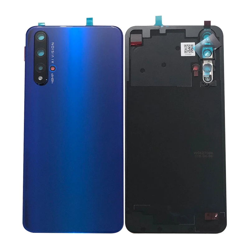 Axisinternational для 6,2" huawei Honor 20 Стекло задняя Батарея крышка Чехол задний Корпус+ Стекло объектив+ Камера рамка+ вспышка+ 3 М Стикеры