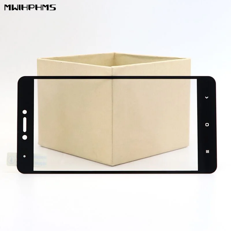 Mwihphms полное покрытие закаленное стекло Защита экрана для xiaomi remi note4x 5 &quotШелковая