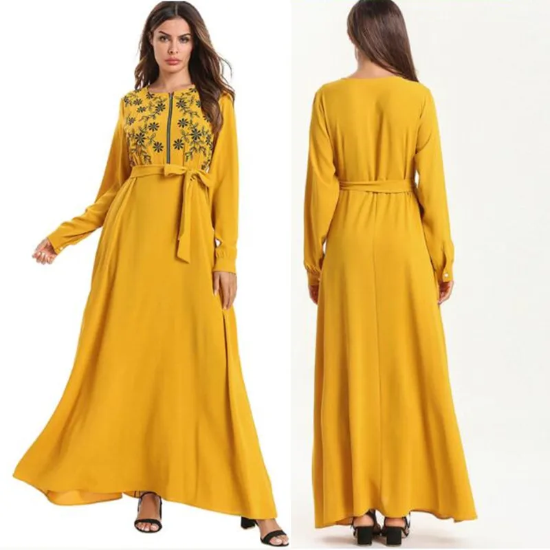 Кафтан Абая для мусульман, Дубай платье Турция Кафтан Marocain халат Musulmane Vestidos платья Хиджаб Рамадан Elbise Islamic Sukienki