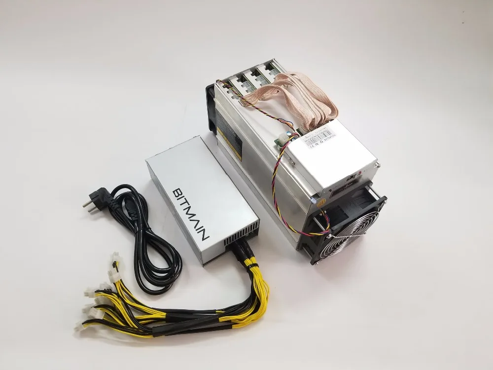 LTC Scrypt Майнер ANTMINER L3 + 504 м с BITMAIN APW7 1800 Вт Litecoin горной машины 504 м 800 Вт на стене лучше чем ANTMINER L3