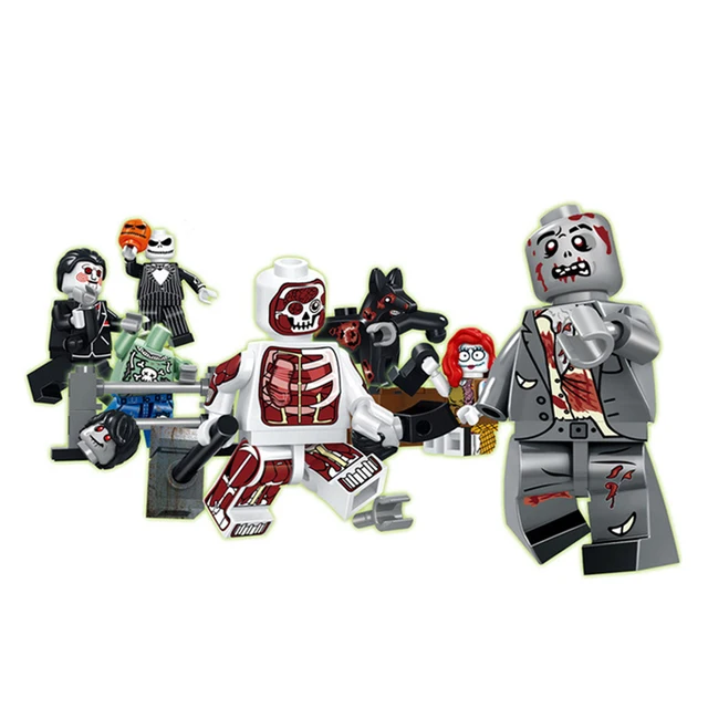 Best Offers 6pcs Minecrafted  Super Heroes Zombie World The Walking Dead Series Building Blocks Compatib LegoING Toy Bricks Toy For Children