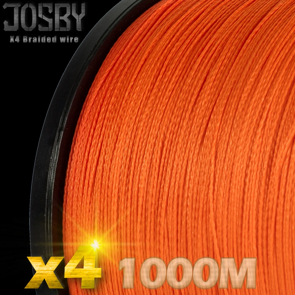 

PE Multifilament Braided Fishing Line 1000M 4 Strands Carp Fishing Lines 6 8 10 15 20 30 35 40 50 60 70 80 LB Woven Thread JOSBY