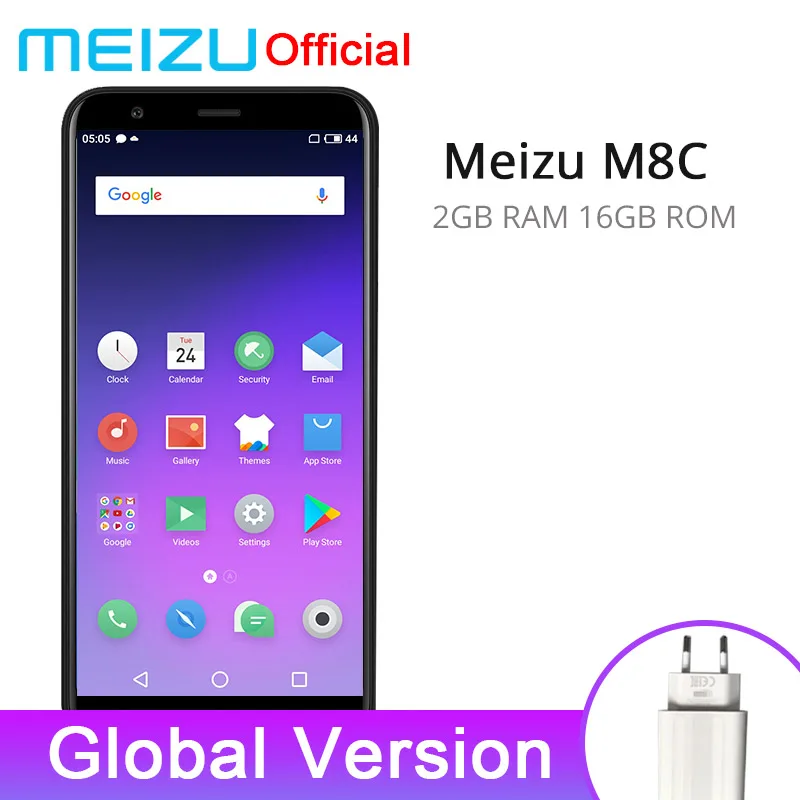Meizu M8C смартфон с четырёхъядерным процессором Snapdragon Qualcomm 425 ОЗУ 2 Гб ПЗУ 16 ГБ 5 45