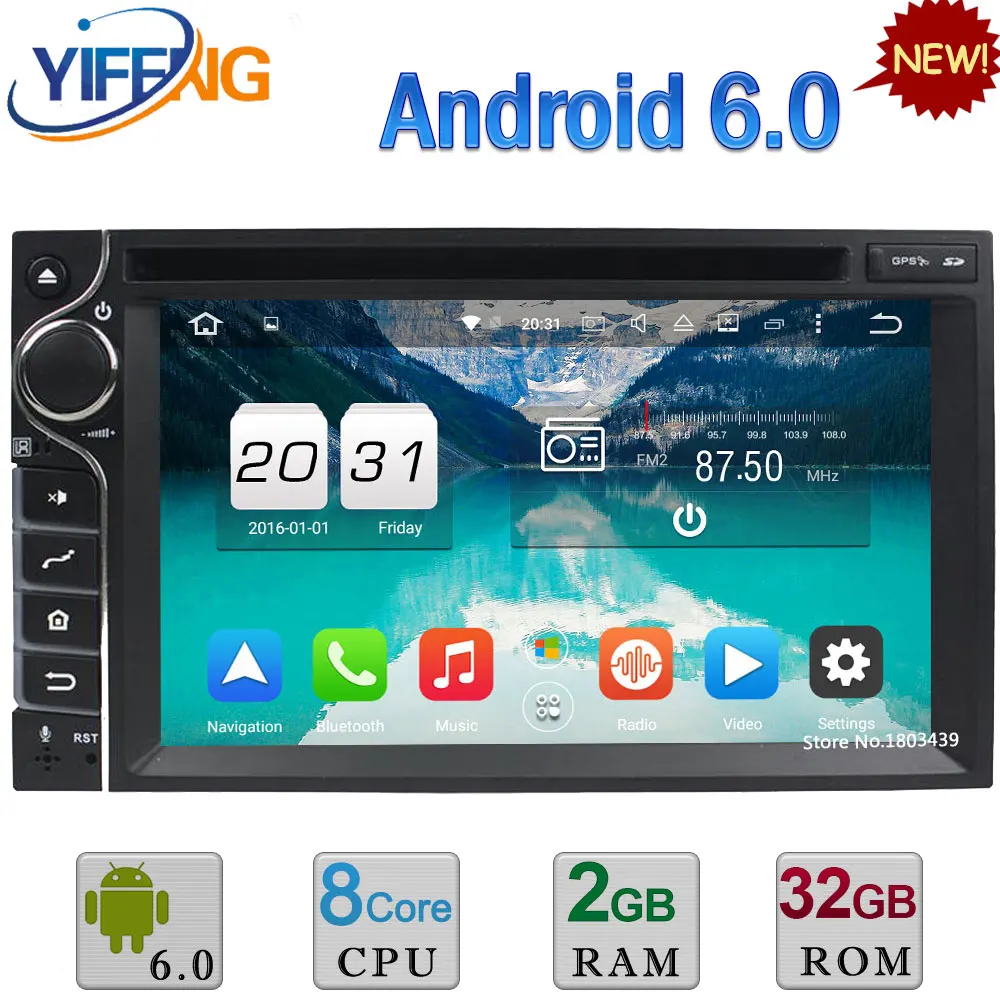 4G 4GB RAM Android 6 0 Octa Core 32GB ROM Universal 2Din Car DVD font b