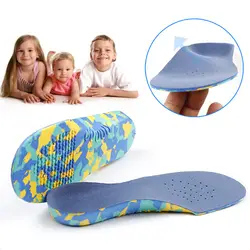 Уход за здоровьем ног Стельки ортопедические стельки для детей обувь без каблука поддержка свода стопы ортопедические подушки коррекции