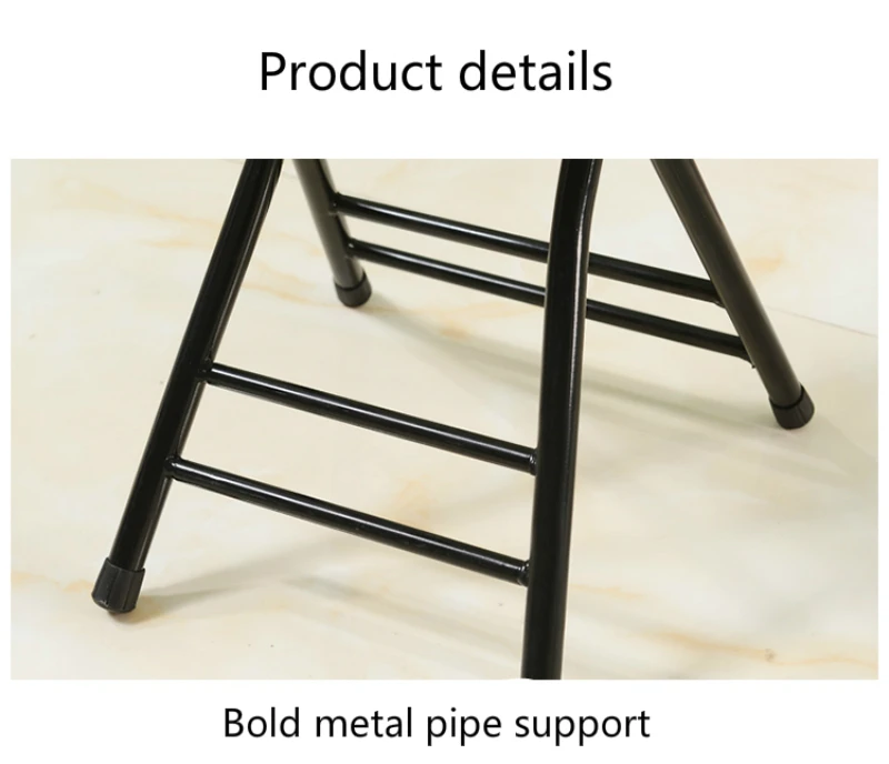 Modern Simple Foldable Chair Multifunction with Backrest Household Dining Chair and Table Portable Light Leisure Stool 4pcs/lot