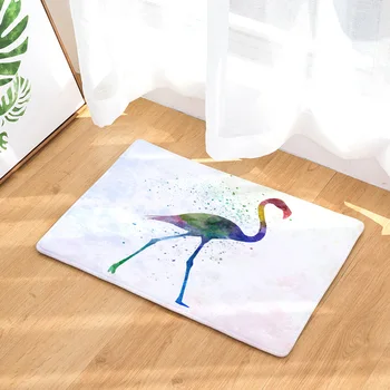 

CAMMITEVER Flamingo Rugs Anti-Slip Entrance Door Mats Doormat Home Outdoor Animal Home Decoration