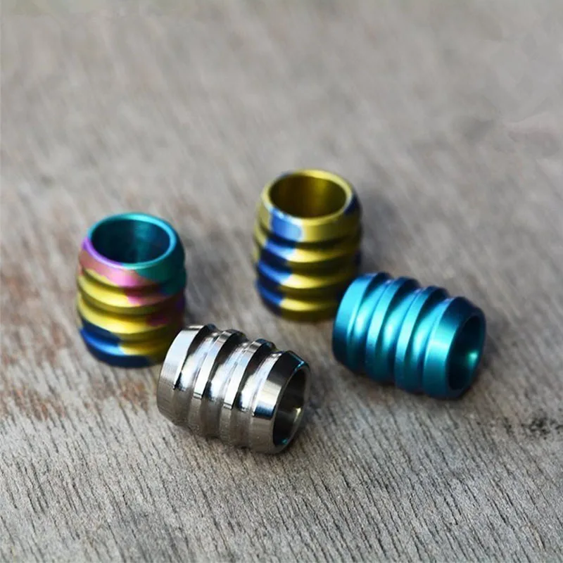 

1PC Multicolor Colorful Titanium Alloy Knife Beads Lanyard Pendant EDC Tool Paracord Umbrella Rope DIY Decorative Accessories