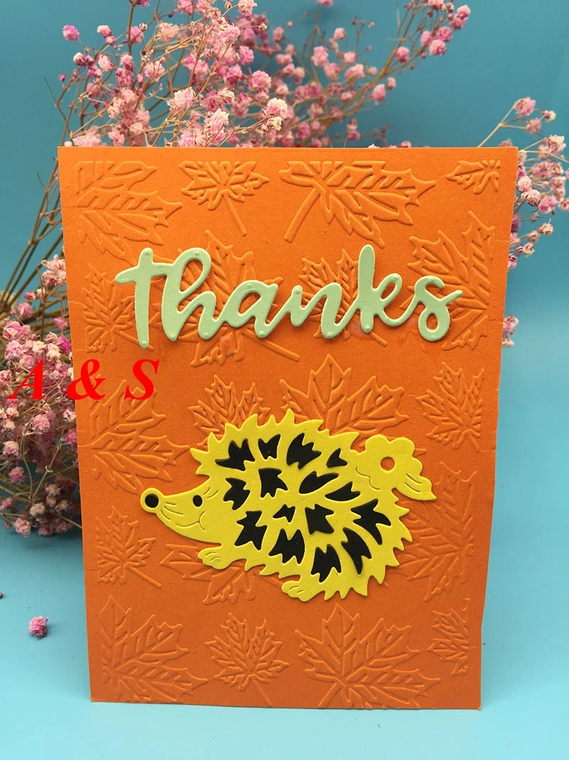  Y433 METAL CUTTING DIES Hedgehog Scrapbook card invitation paper craft party decor embossing stenci - 32853020752