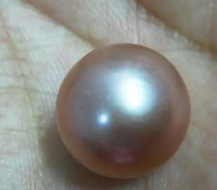 

Free shipping Jew.0037 1pc PERFECT ROUND 100% NATURAL SOUTH SEA GENUINE 15MM LAVENDER LOOSE PEARL UNDRILLED