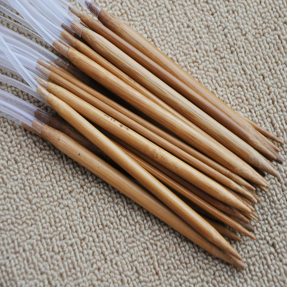 18Pairs SET 2mm-10mm 60cm long 23 inch Circular carbonized Bamboo han knitting Needles smooth finish craft DIY accessories tool | Дом и сад