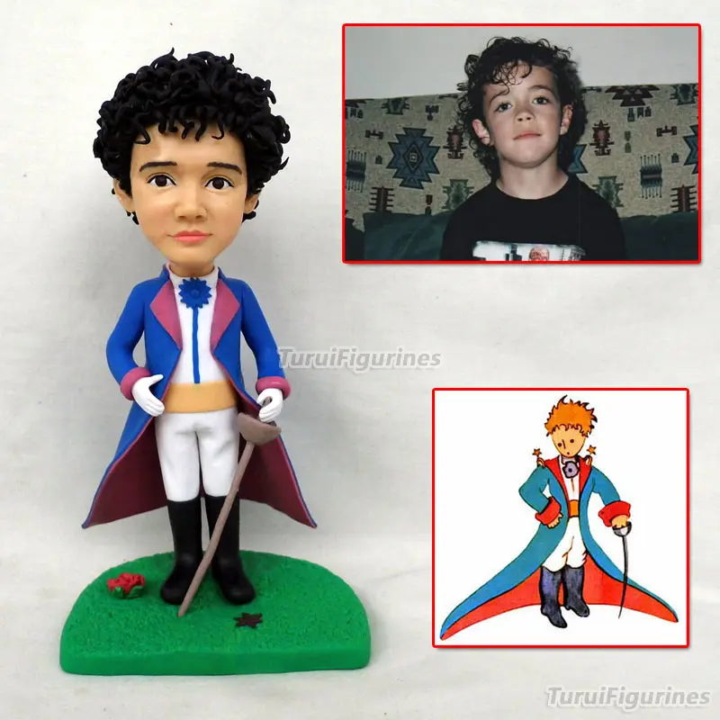 OOAK Handmade Polymer Clay Dolls Custom Bobblehead Cake Topper Birthday Cake Topper Gift Home Decoration Statue Sculpture OOAK Handmade Polymer Clay Dolls Custom Bobblehead Cake Topper Birthday Cake Topper Gift Home Decoration Statue Sculpture