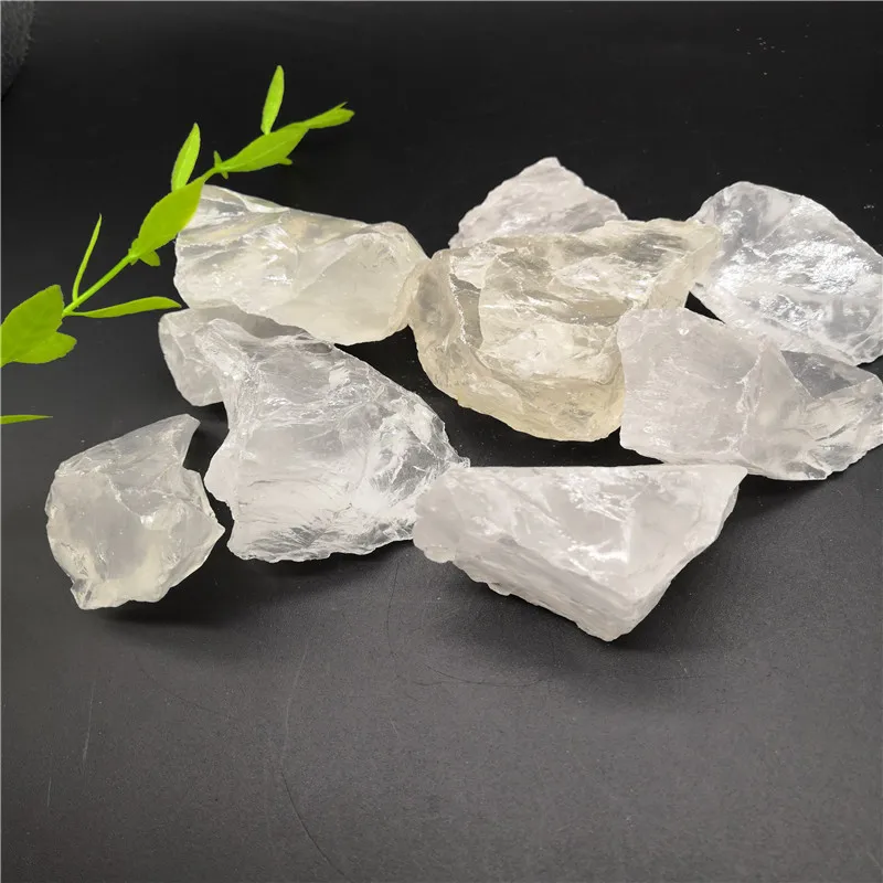

Natural White Quartz Crystal Stone Rock Chips Specimen Healing Crystal Stone