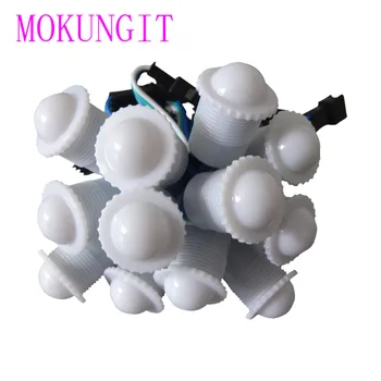 

400pcs WS2811 DC5V 5050 RGB SMD1 LED D16 diameter 16mm Pixel LED Module Light IP68 RGB full color led pixel milky cover