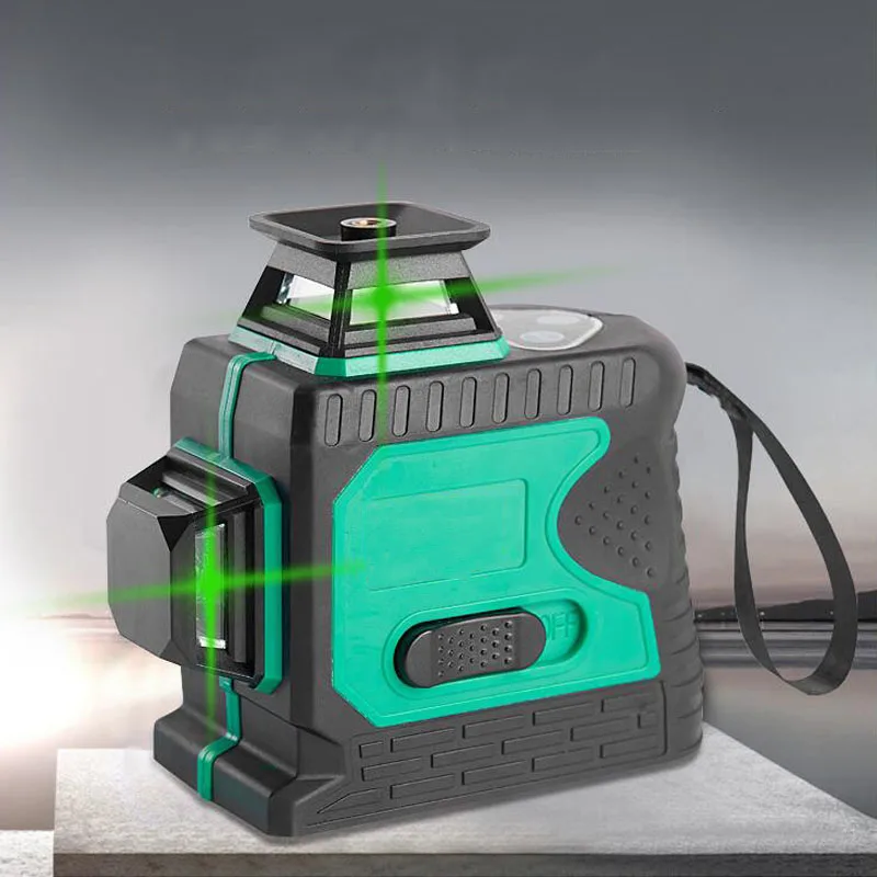 

3D Green Laser Level Meter Automatically Leveling Vertical And Horizontal Green Laser Beam Cross Line Laser Level Outdoor Laser