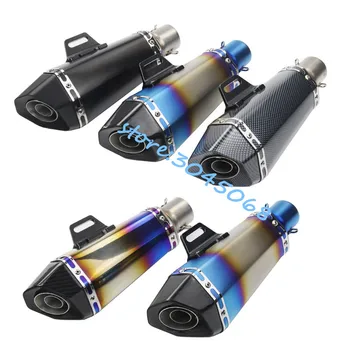 

51mm Universal Escape For Most Motorcycle Exhaust Muffler Pipe Motorbike Carbon Fiber Muffler With DB killer R25 Z750 Z800 Ninja