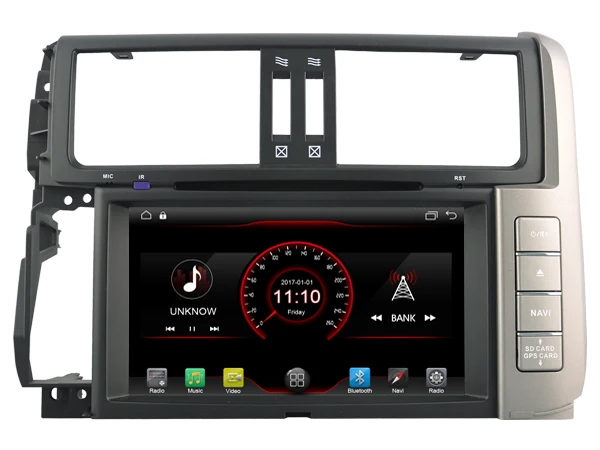AVGOTOP Android 9 автомобильный DVD Радио Видео плеер для TOYOTA PRADO 150 автомобиль 2G 16G gps Bluetooth аудио навигация Мультимедиа