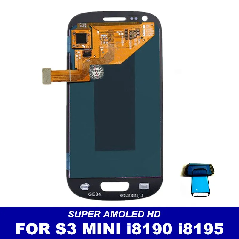 

100% Tested AMOLED Phone LCD For Samsung Galaxy SIII S3 Mini I8190 i8190N i8195 LCDs Screen Touch Digitizer Assembly Replacement