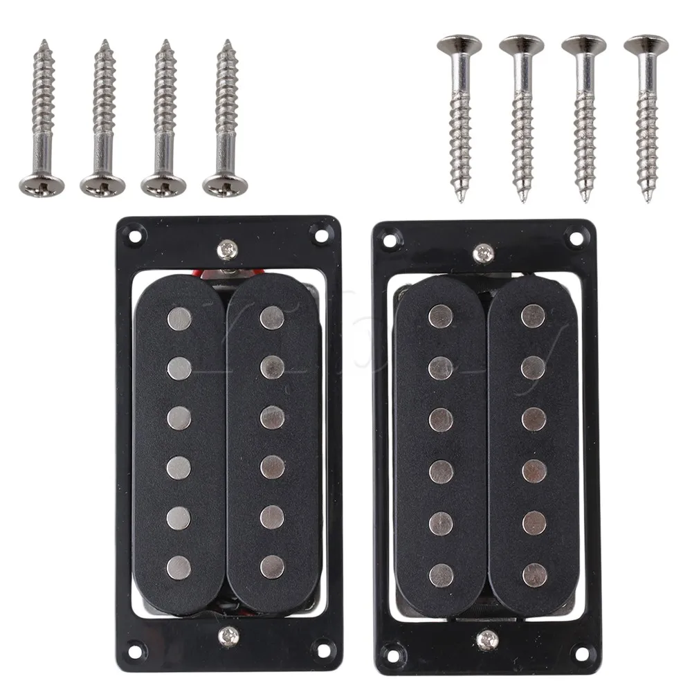 Yibuy черная шея гитары и мост Humbucker Pickups окружает|humbucker pickup|guitar neckblack guitar necks |