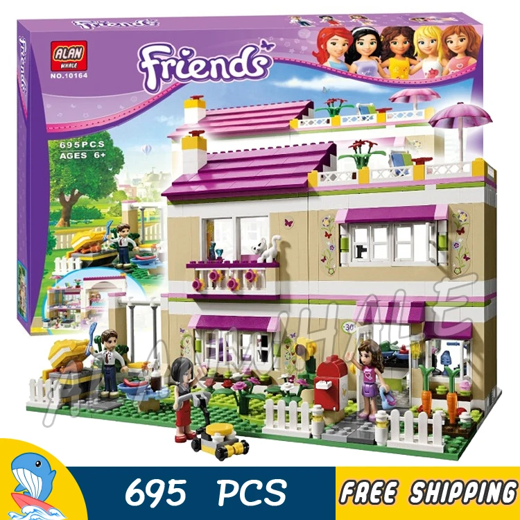 

695pcs Friends Heartlake City Princess Olivia's House 10164 Model Building Blocks Lovely Children Toy Brick Compatible With Lego