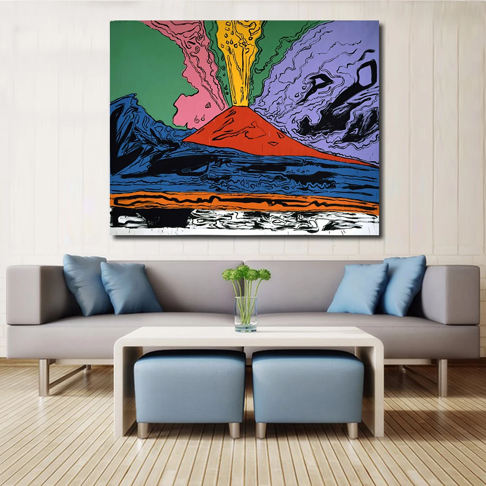 JQHYART картина маслом для домашнего декора ANDY WARHOL Vesuvius настенные картины для гостиной картины на холсте без рамки