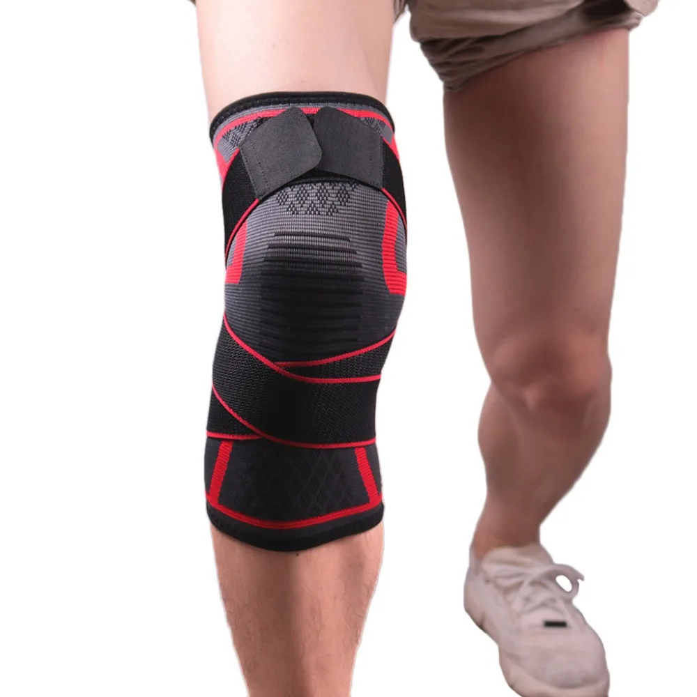 

Sport 3D Weaving Knee Protector Brace Pad Support Protect Compression Breathable Running Support Lifting MMA Safety #0506