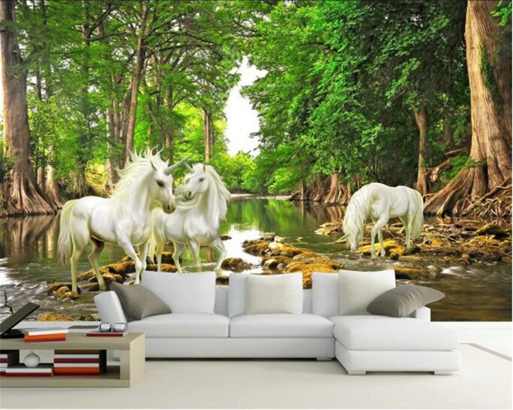 Beibehang の壁紙 3d 現実的な風景画の油絵馬フェアリーランド背景壁紙 Papel デ Parede Wallpaper For Walls 3d Background Wallpaperwallpaper For Walls Aliexpress