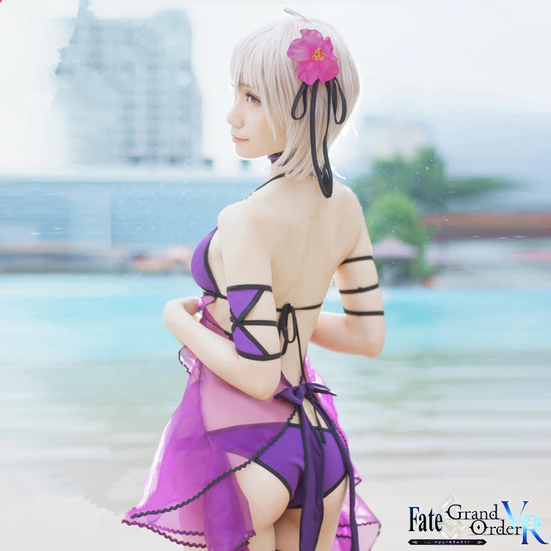 Костюм для косплея Joan of Arc женский Fate/Grand Order Alter Black Avenger летняя купальная
